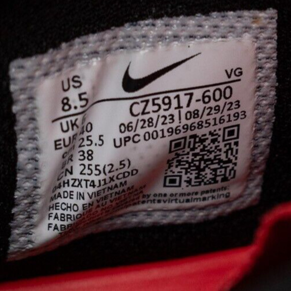 Nike Hyperdiamond 4 Elite Softball Cleats Red/White Women's 8.5 CZ5917-600 READ - Picture 8 of 8